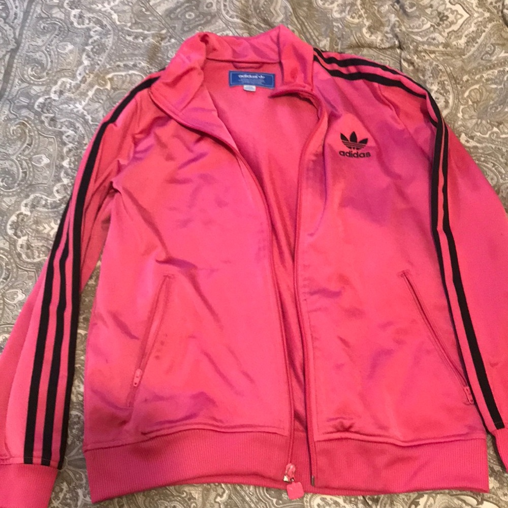 Adidas hot pink track jacket. OBO